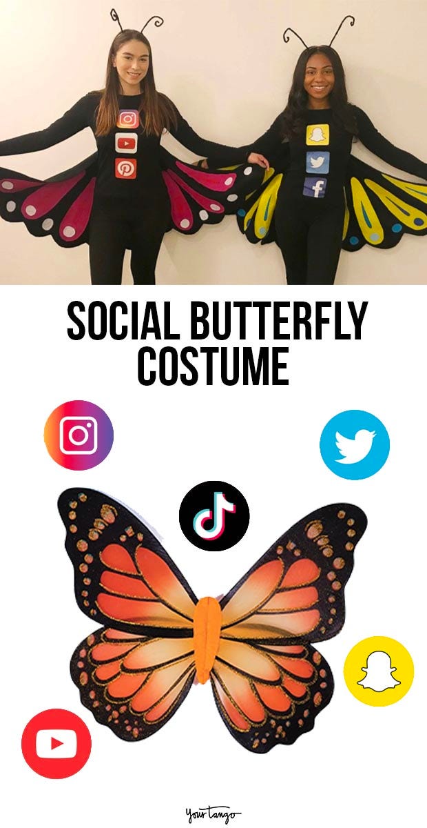 social butterfly last minute halloween costumes