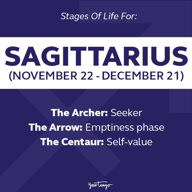 3 stages of sagittarius