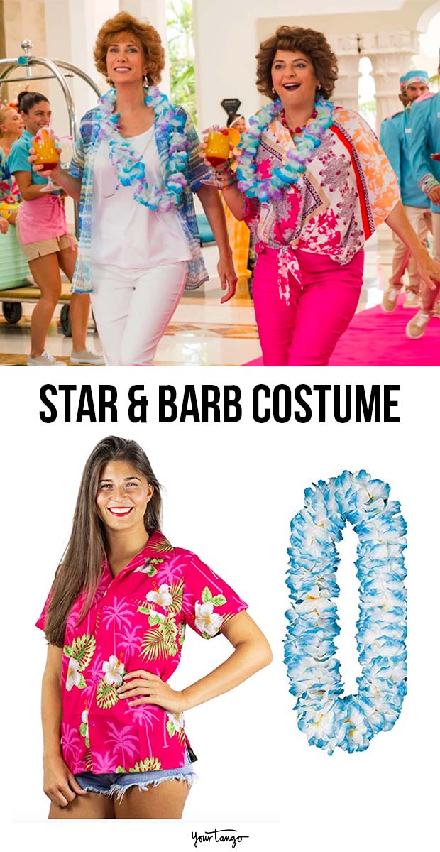 Star and Barb Halloween Costume with Colorful Lei