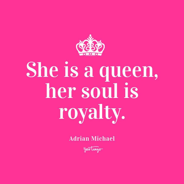 Adrian Michael Strong Woman Quote