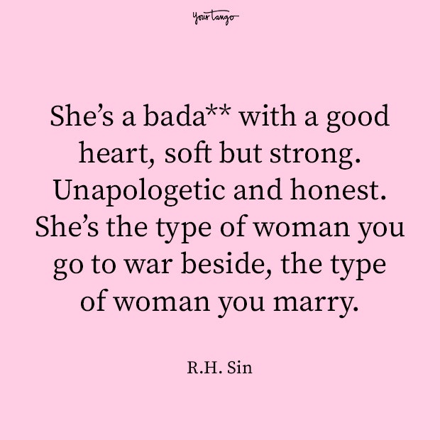 R.H. Sin Strong Woman Quote