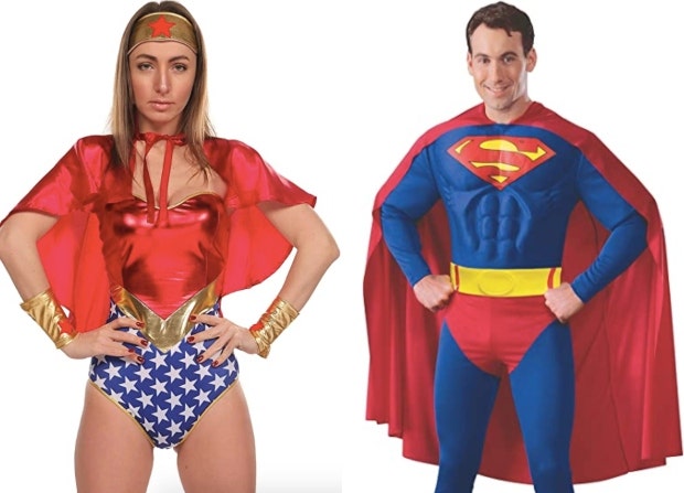 superman and wonder woman couples costume