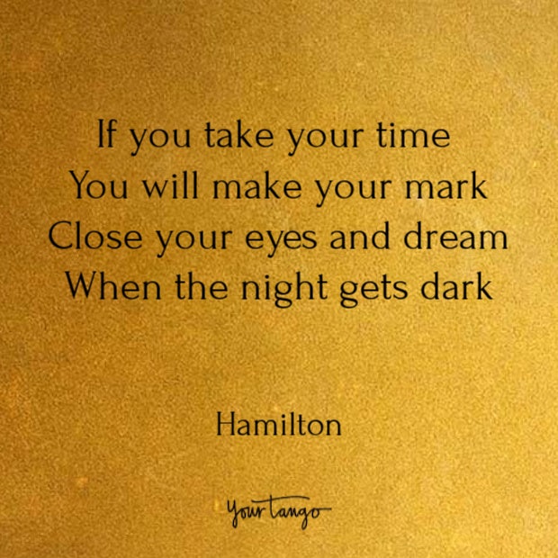 Quotes from Hamilton song lyrics