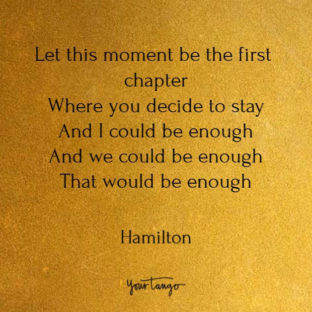 Quotes from Hamilton song lyrics