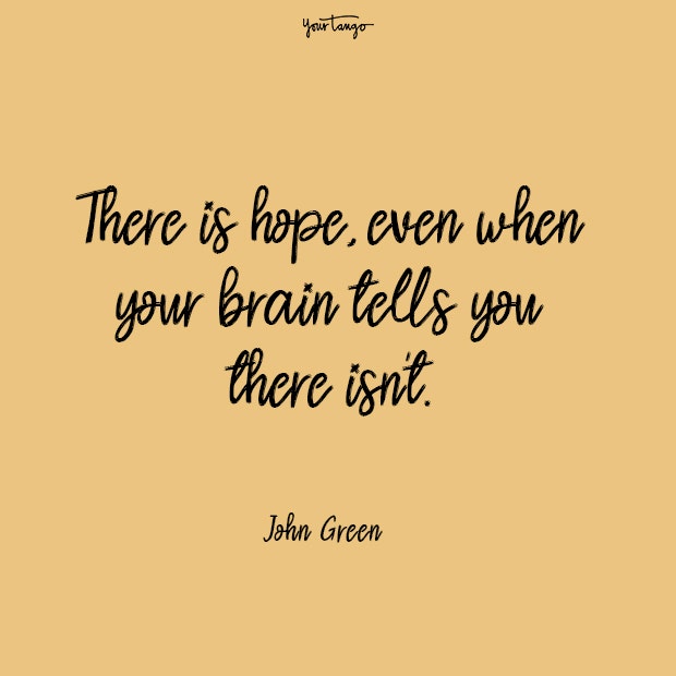 John Green mental health quote