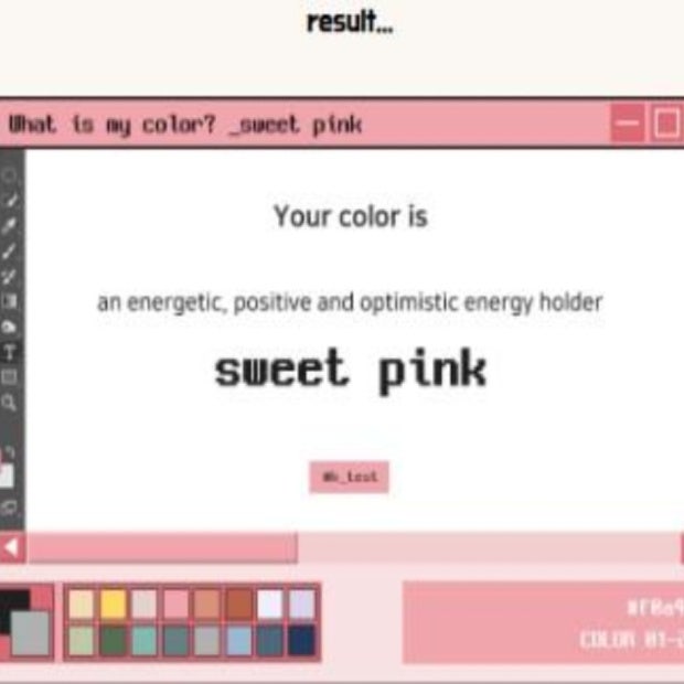 tiktok color personality test results
