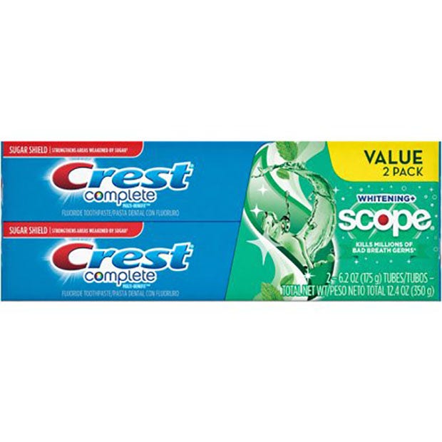 toothpaste for bad breath Crest + Scope Complete Whitening Toothpaste