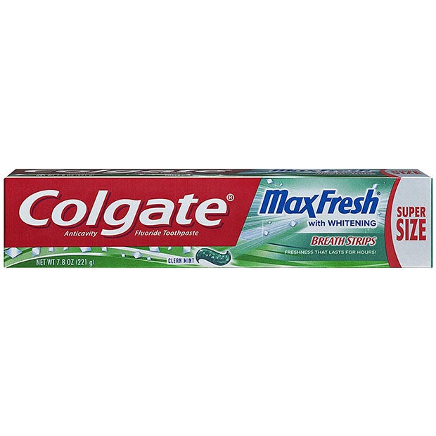 toothpaste for bad breath Colgate Max Fresh Toothpaste with Breath Strips