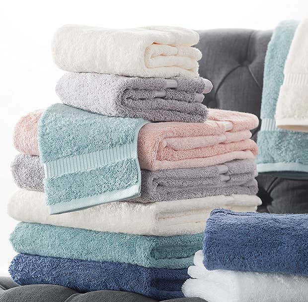 Amazon Brand Pinzon Organic Cotton Bathroom Towels — 6-Piece Set