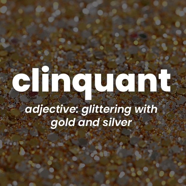 clinquant rare words with beautiful meanings