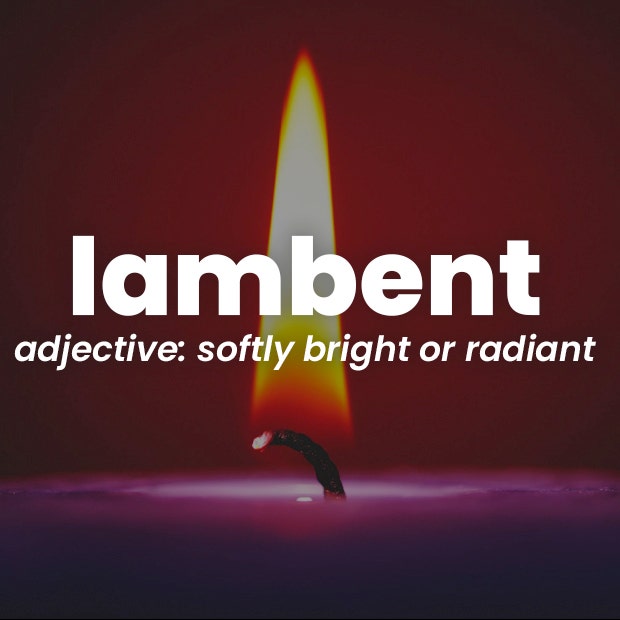 lambent rare words with beautiful meanings