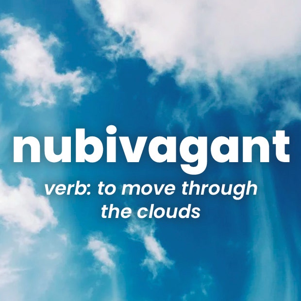 nubivagant rare words with beautiful meanings