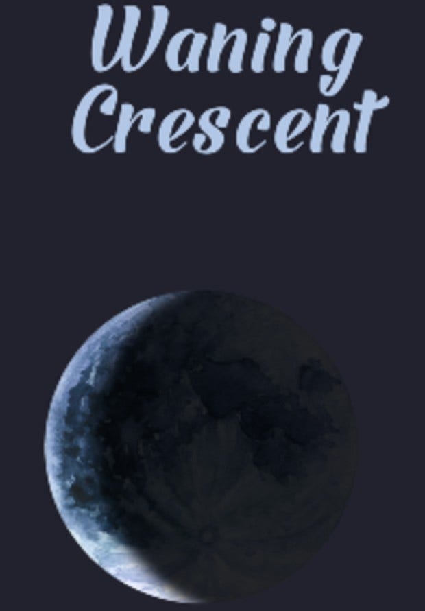 waning crescent moon