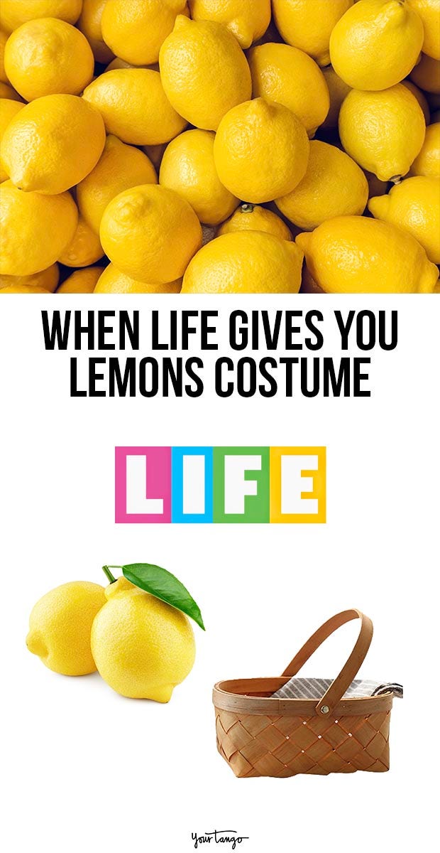 when life gives you lemons last minute halloween costumes