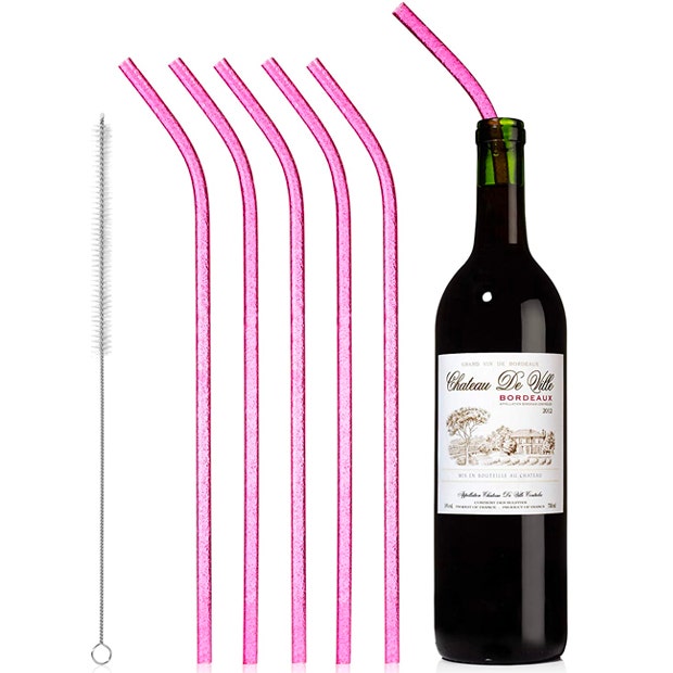 white elephant gifts under 10 wine straw