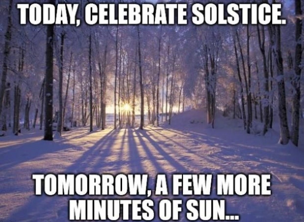 winter solstice memes