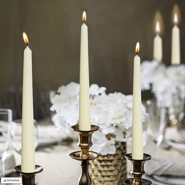 winter wedding ideas candles