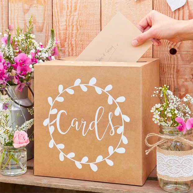 winter wedding ideas card holder