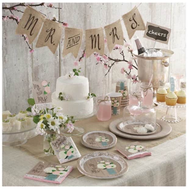 winter wedding ideas rustic party supplies