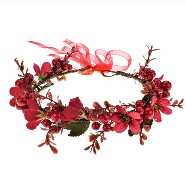 winter wedding ideas holiday flowercrown