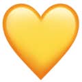 yellow heart emoji