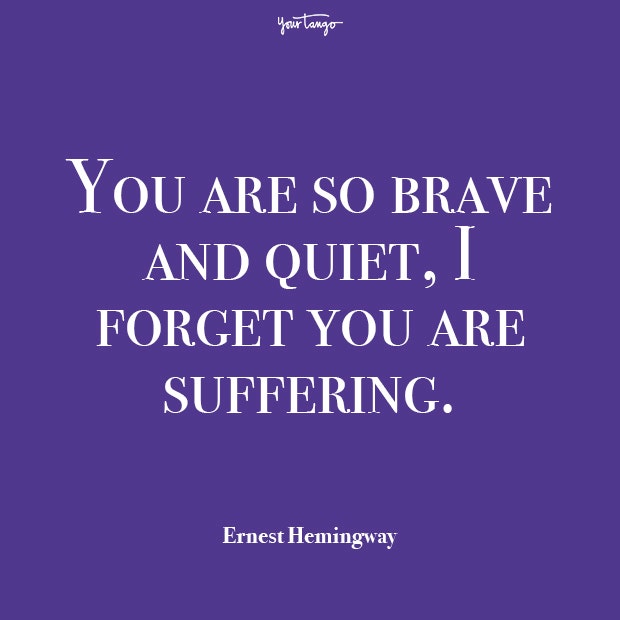 Ernest Hemingway mental health quote