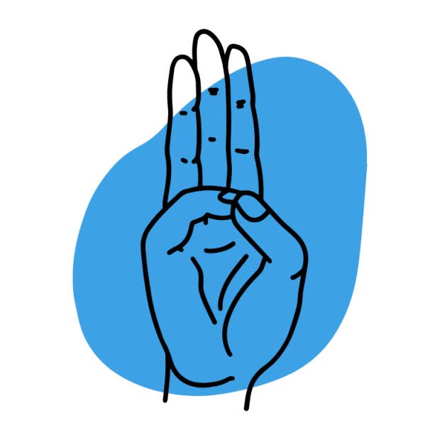 spiritual hand symbols buddhi mudra