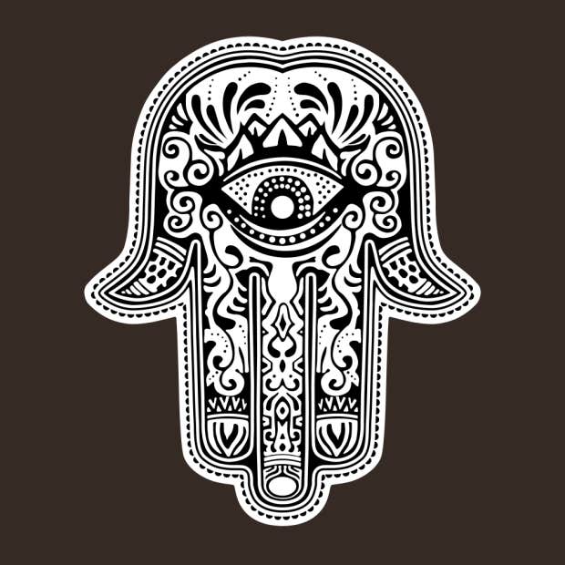 spiritual hand symbols inverted hamsa