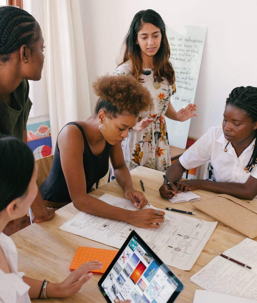 people working together on a project