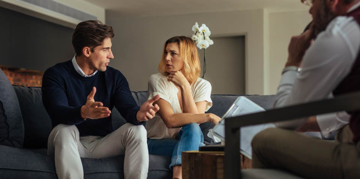 couple together at counseling