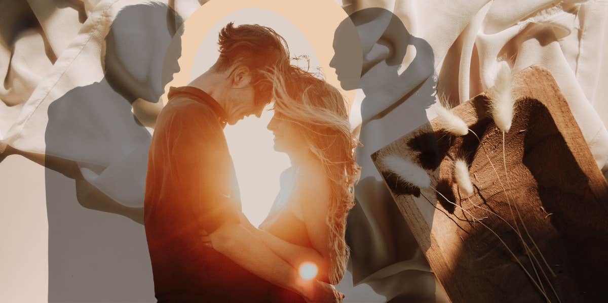 How To Fix Your Marriage After A Bad Argument, According To Experts Shadowed couple arguing, illuminated couple embracing