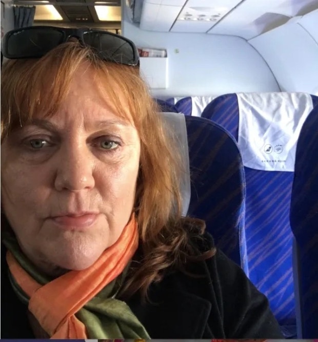 author on plane to Phnom Penh