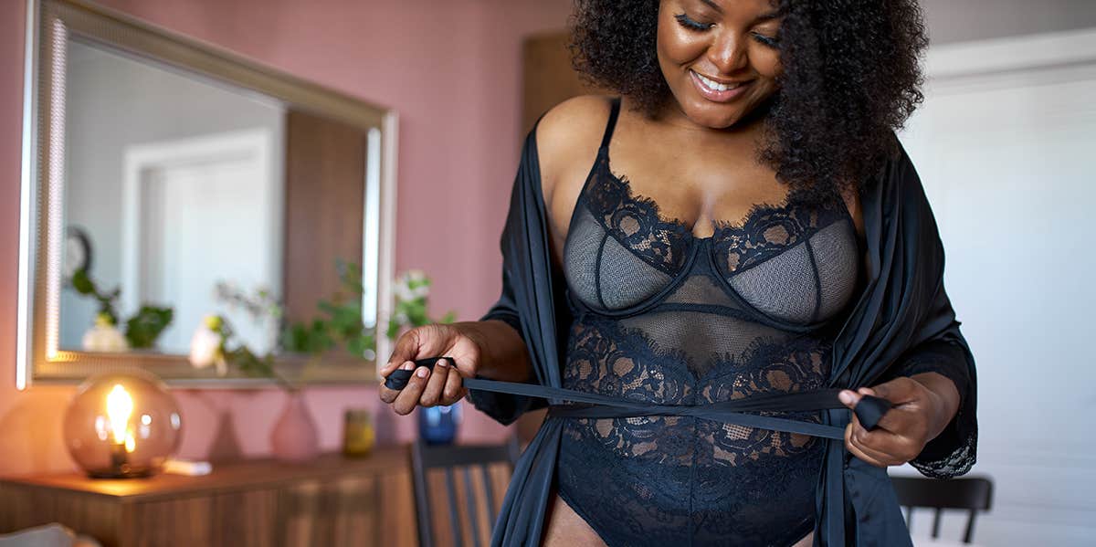 As A Black Woman, I Thought Having Sex Would Shame My Family good-looking black woman wearing silk dressing gown at home