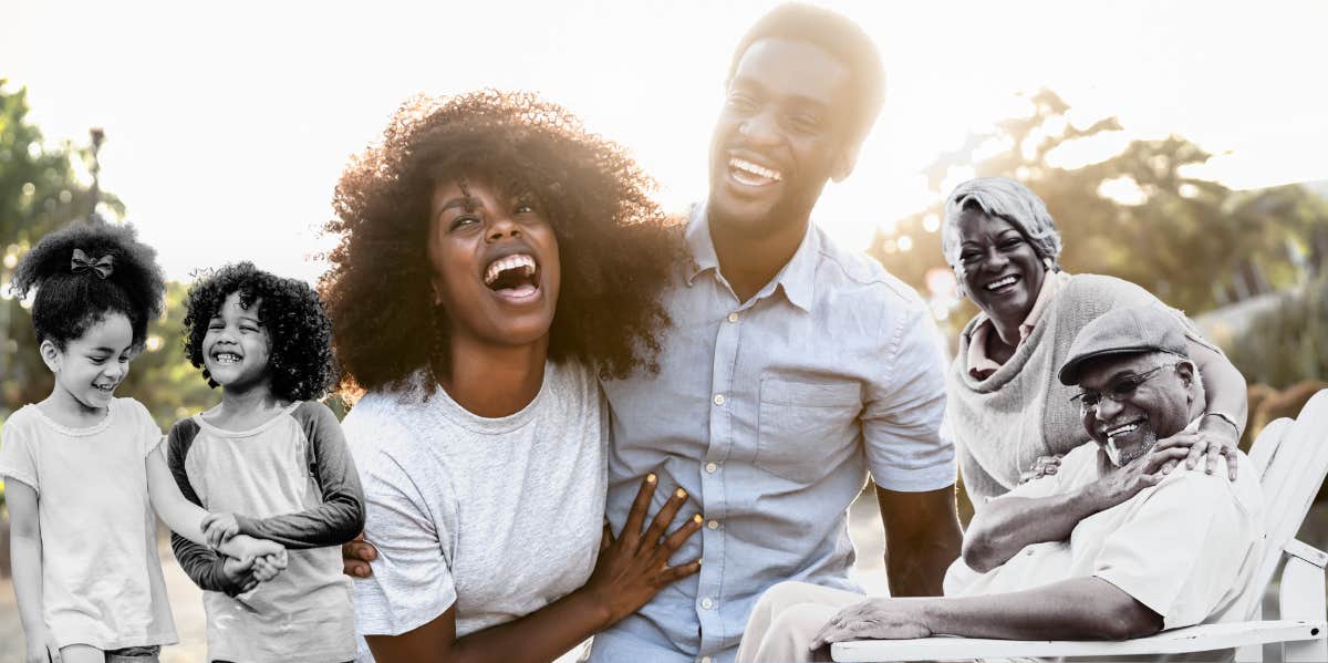 African American Couple going through life stages together