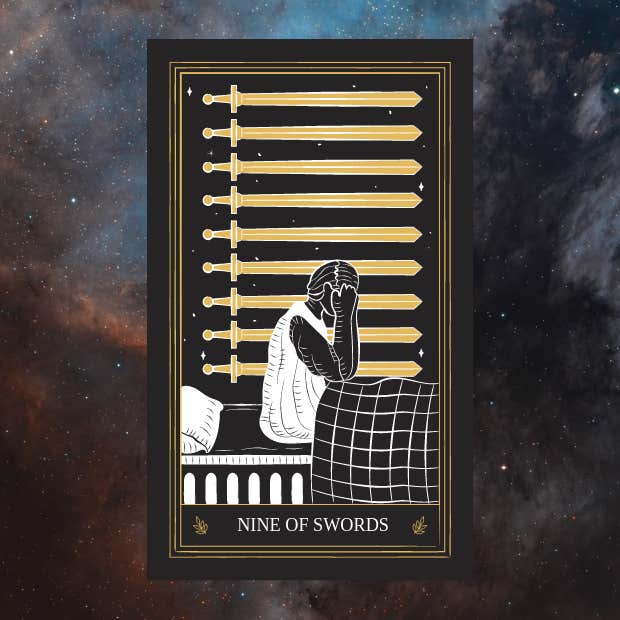 aries weekly tarot card nine of swords