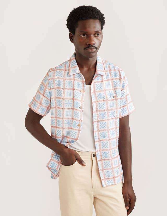 Percival Nouveau Tile Cuban Shirt