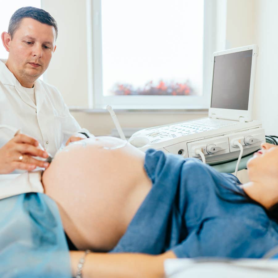 pregnant woman getting an ultrasound