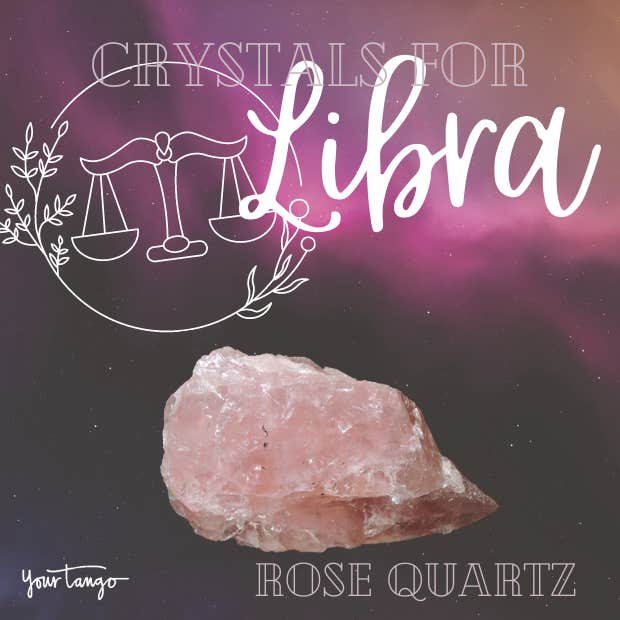 crystals for libra rose quartz