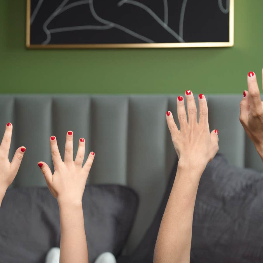 mom heartbroken after husband gets angry at son wearing nail polish