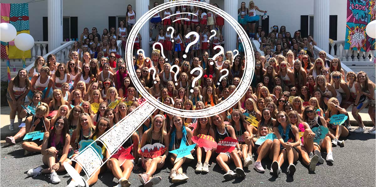 11 Examples Of Dating Profiles That Make Men Immediately Swipe Left A group of sorority women