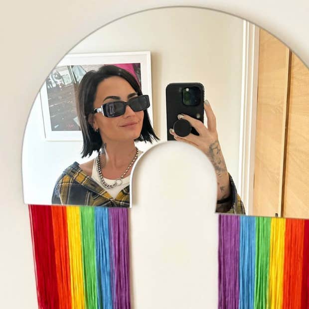 demi lovato pride instagram post