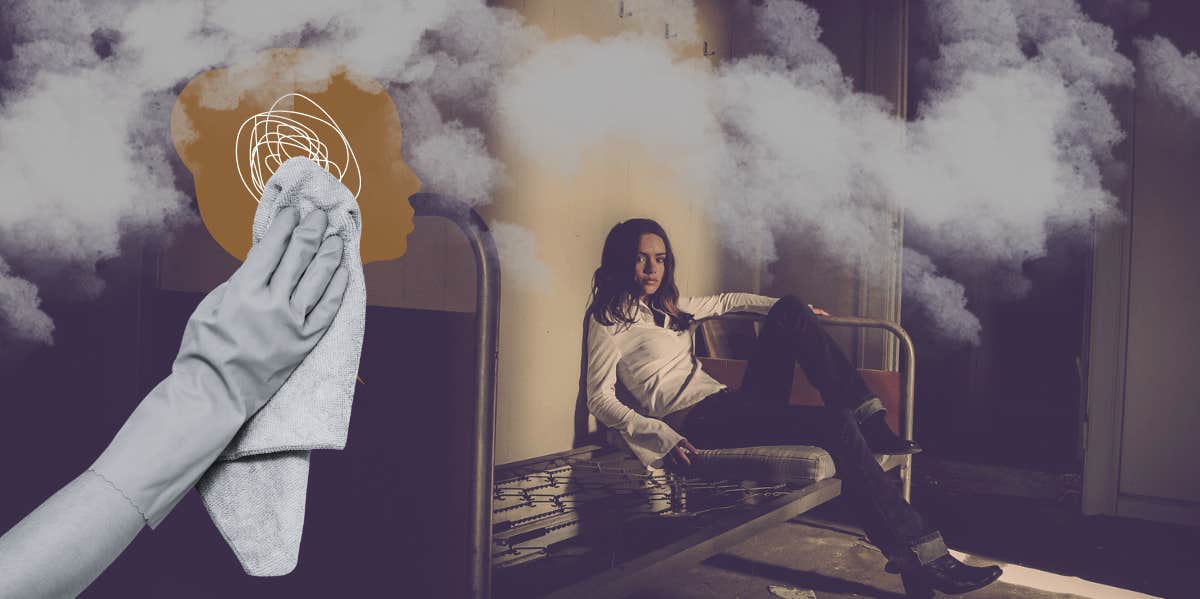 The Harsh Reason Women Experience Depression More Often Than Men Cleaning to help the depressive episode