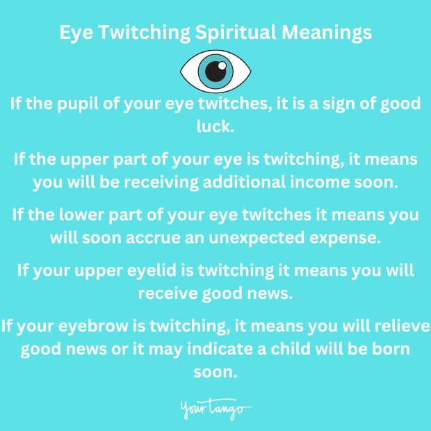 eye twitching spiritual meanings