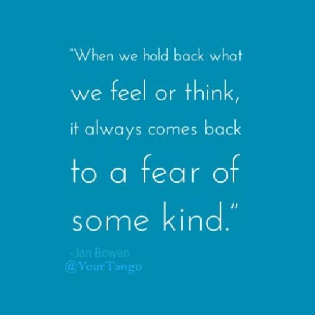fear of being honest