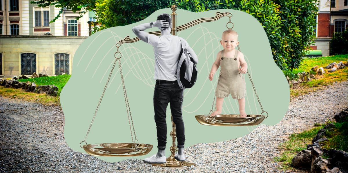 'Schrödinger’s Baby' Is A Terrifying New Phenomenon — And It May Have Happened To You man at a split in the road, weighing between having children or not