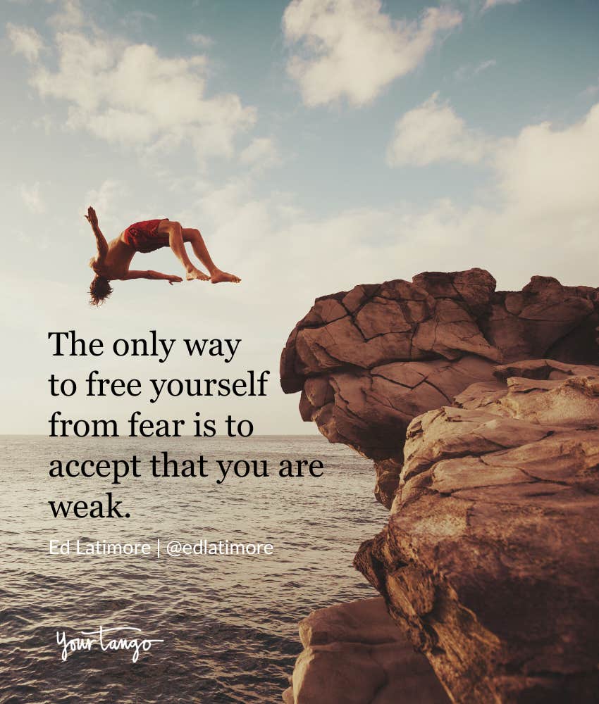 quote about fear by Ed Latimore