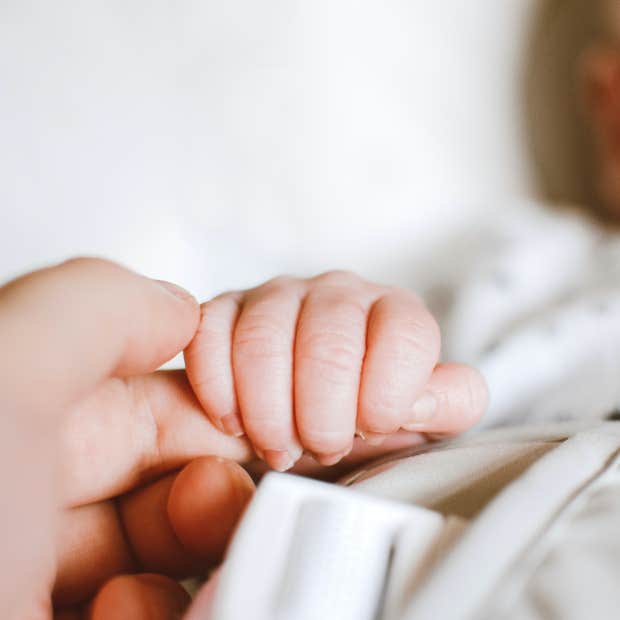 person holding infant&#039;s hand