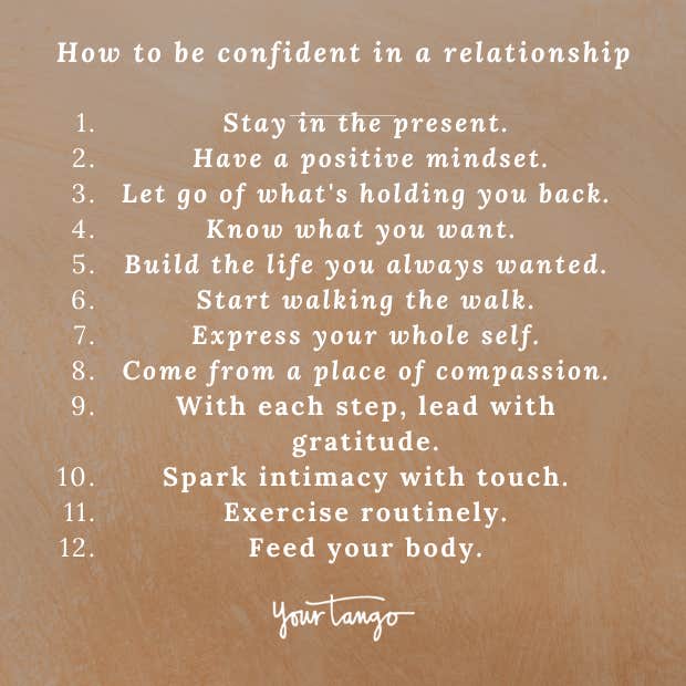 how to be confident in your relationship