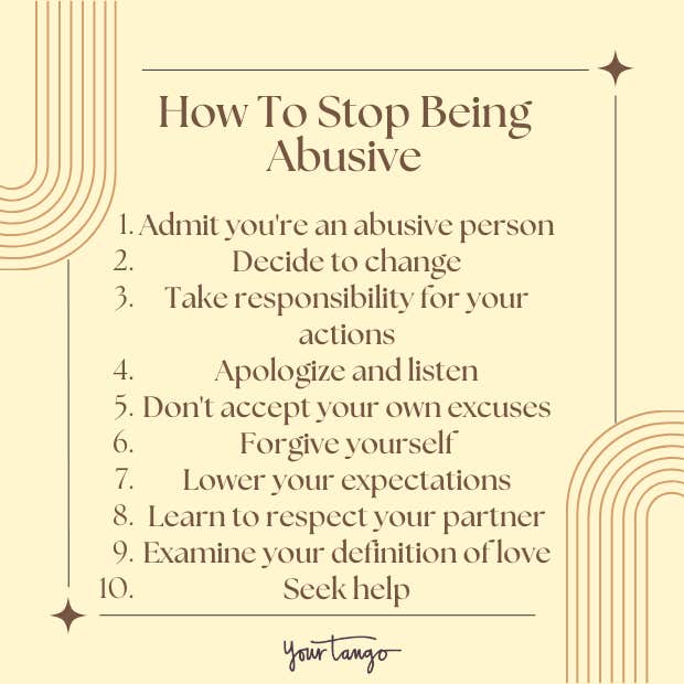 How to stop being abusive