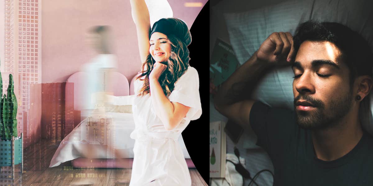 I Got The Best Sleep Of My Life When I Stopped Sleeping With My Husband Wife Sleeping in her own bedroom, wakes up feeling refreshed and overjoyed